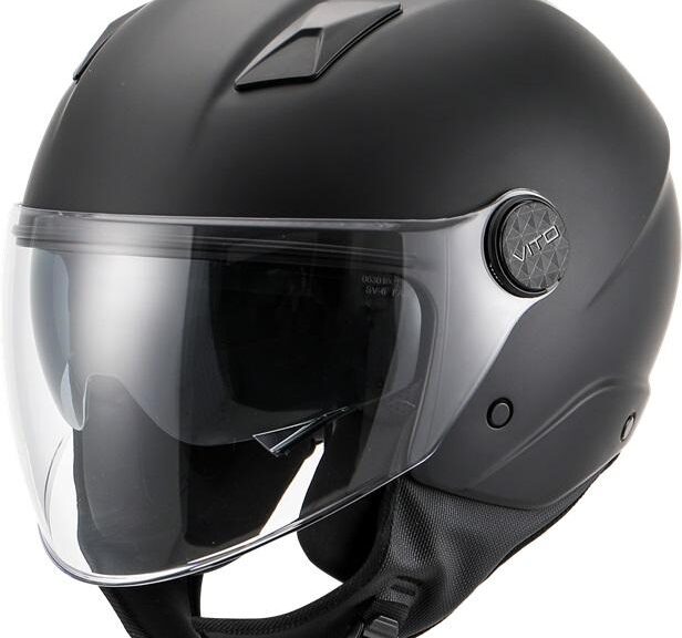 HELM VITO JET SARENTA MAT ZWART XS