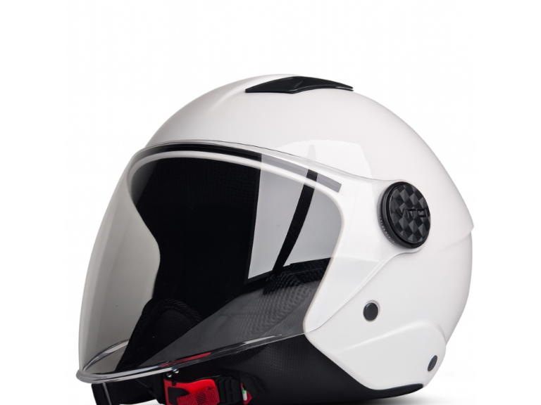 HELM VITO JET UNO GLANS WIT L