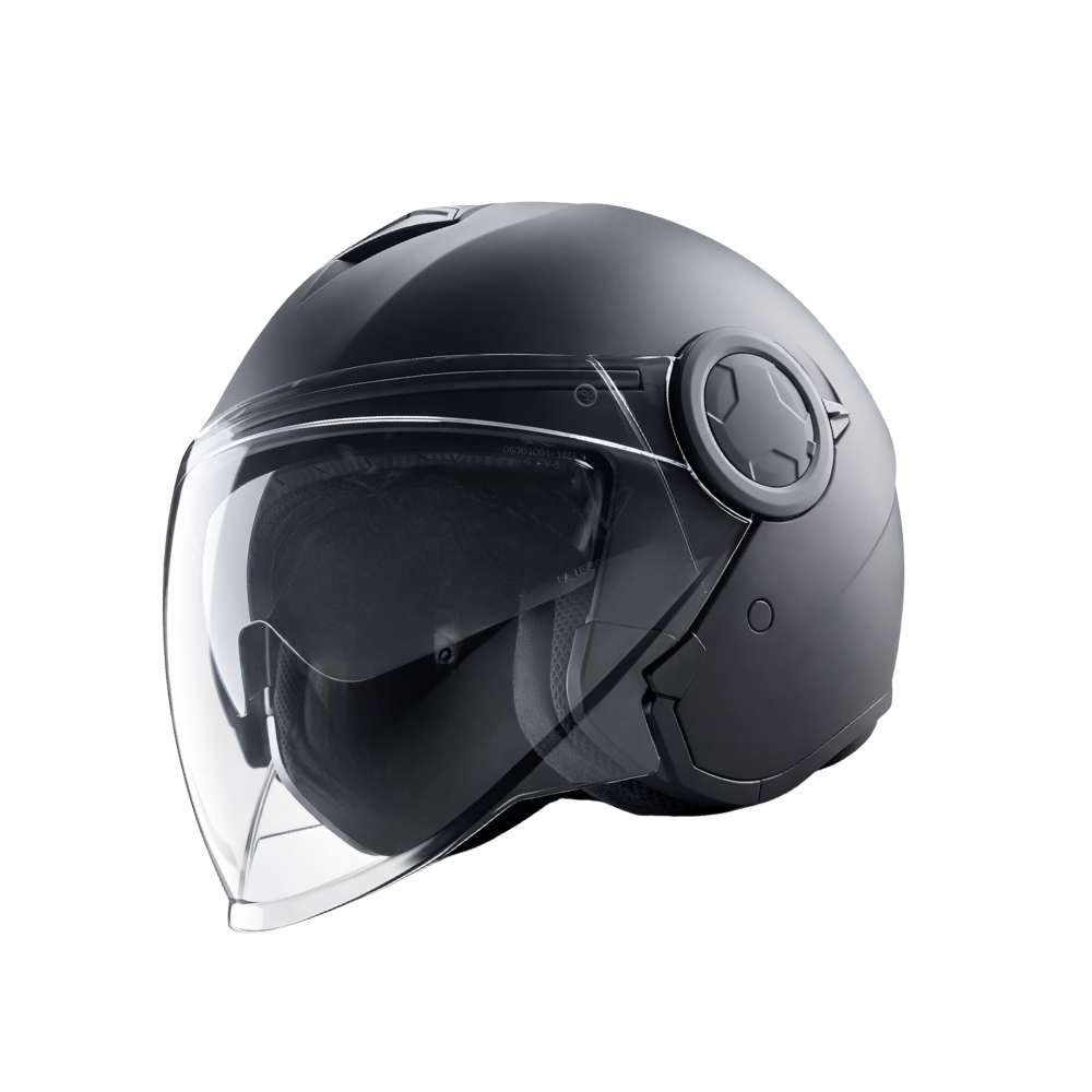HELM VITO JET LINATE MAT ZWART S