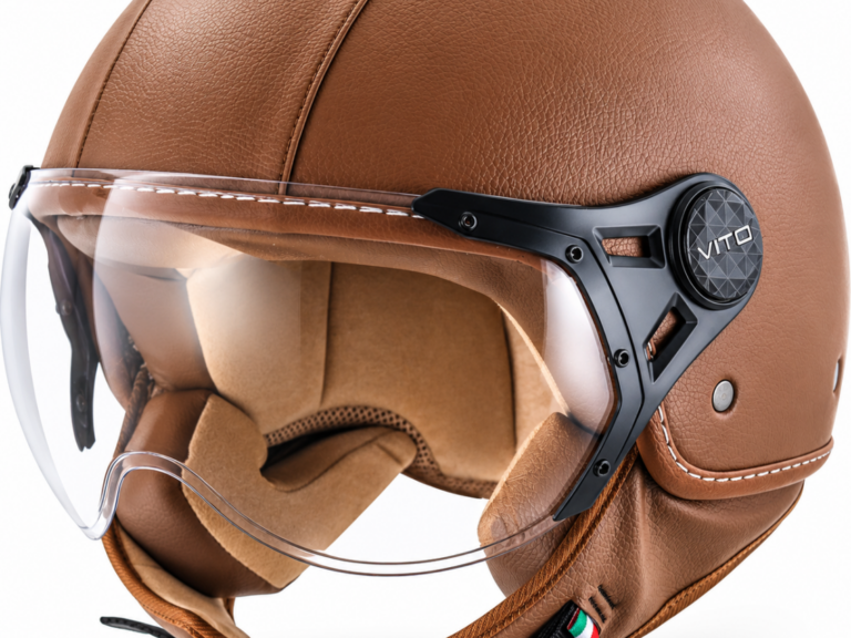 Helm Vito Jet Lavello Bruin Leer Paris M