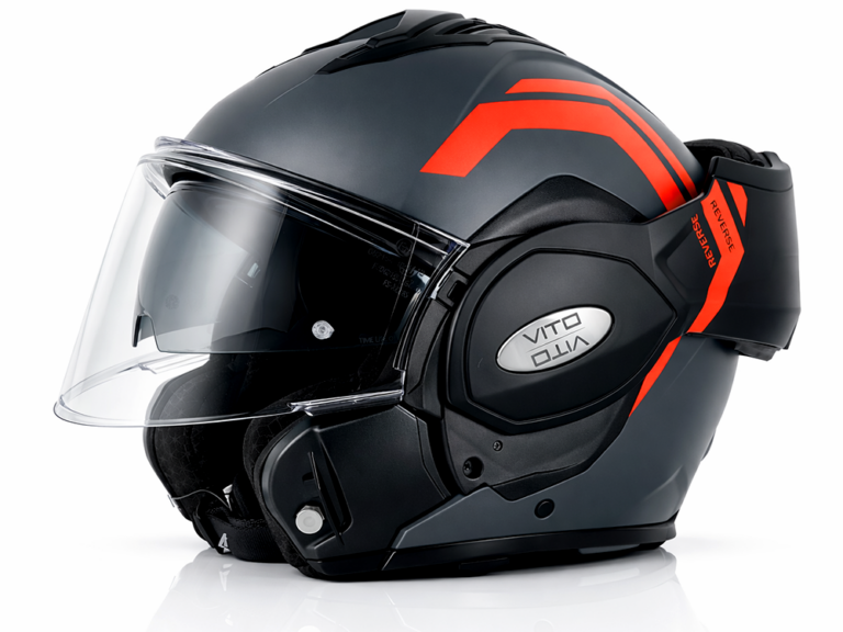 HELM VITO SYSTEEMHELM REVERSE MAT GRIJS/ORANJE XXL