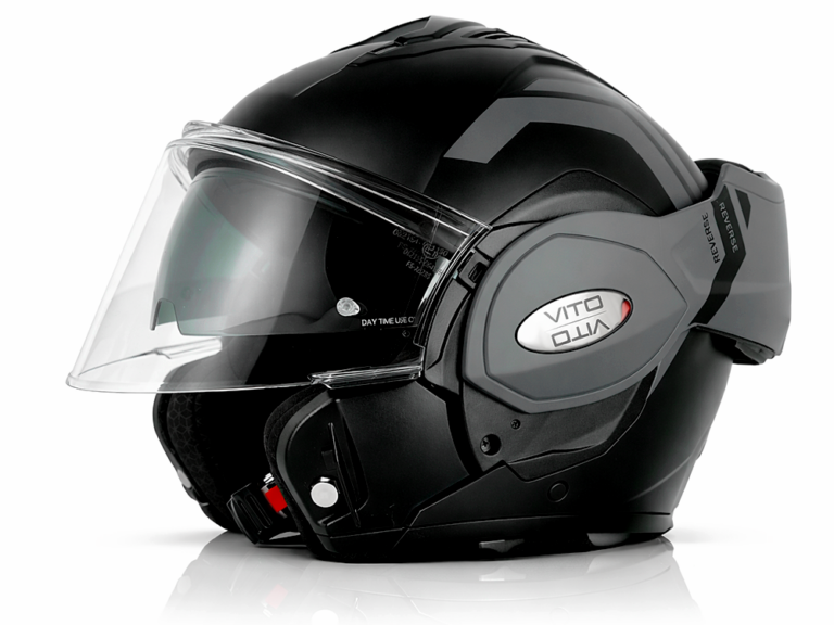 HELM VITO SYSTEEMHELM REVERSE MAT ZWART/GRIJS XXL