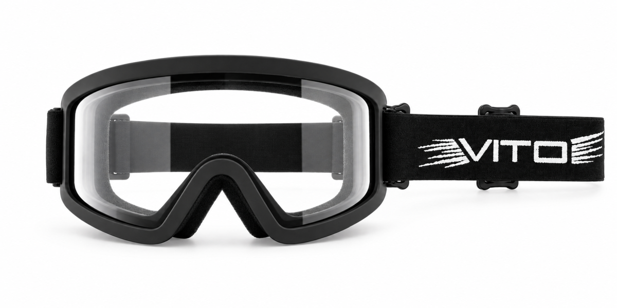 VITO FURY CROSSBRIL ZWART - CLEAR VIZIER