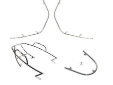 BEUGELSET CHROOM LUX/ VX50 / NAPOLI SPATBORD / ACHTERVALBEUGEL / VOORVALBEUGEL