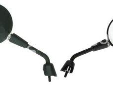 SPIEGELSET APLUS PASSEND OP VESPA PRIMAVERA / GTS (M8) MAT ZWART (KORT)