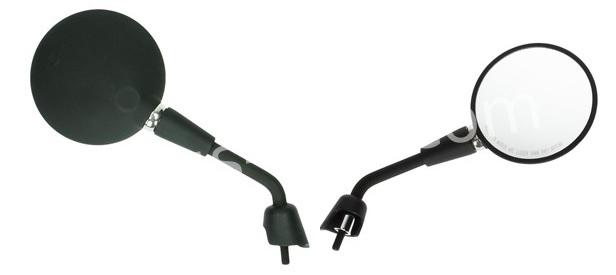 SPIEGELSET APLUS PASSEND OP VESPA PRIMAVERA / GTS (M8) MAT ZWART (KORT)