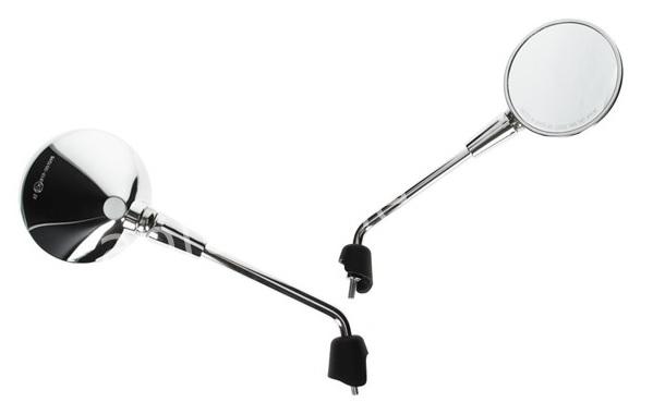 SPIEGELSET APLUS PASSEND OP VESPA PRIMAVERA / GTS (M8) CHROOM (LANG)