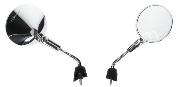 SPIEGELSET APLUS PASSEND OP VESPA PRIMAVERA / GTS (M8) CHROOM (KORT)