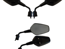 SPIEGELSET APLUS SPORT PASSEND OP VESPA SPRINT (M8) <24' GLANS ZWART (KORT)