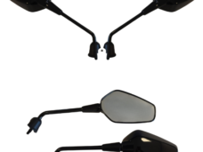 SPIEGELSET APLUS SPORT PASSEND OP VESPA SPRINT (M10) '24> GLANS ZWART (LANG)