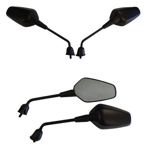 SPIEGELSET APLUS SPORT PASSEND OP VESPA SPRINT (M10) '24> MAT ZWART (LANG)