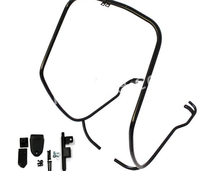 VOORVALBEUGEL VESPA PRIMAVERA / SPRINT ORIGINEEL - GLANS ZWART (GECOAT)