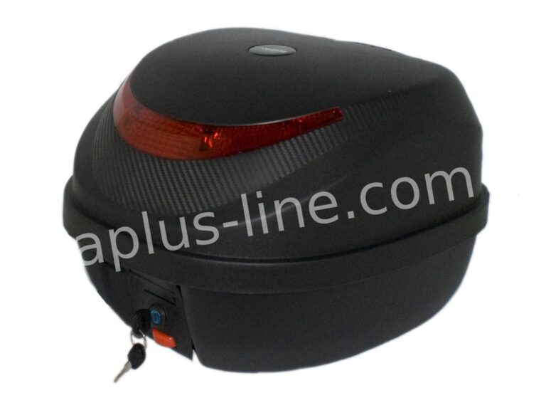 TOP CASE ZWART 32 LITER MET RUGSTEUN