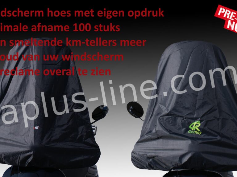 WINDSCHERM HOES EIGEN OPDRUK (LEVERBAAR VANAF 100 STUKS)