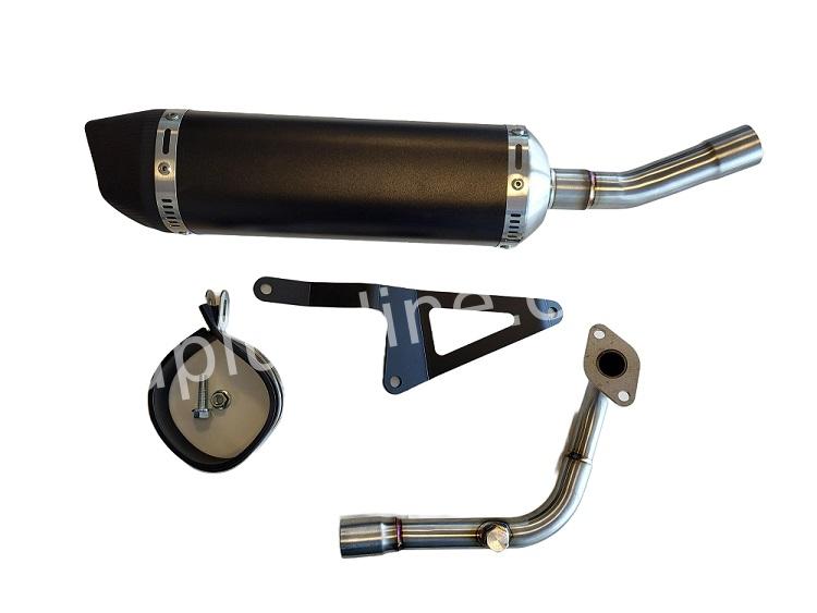 UITLAATBOCHT (COMPLETE SET) APLUS COMPLETE MATT BLACK EDITION - GY6 LOOK A LIKE