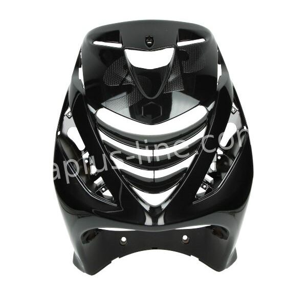 FRONT COVER APLUS PASSEND OP PIAGGIO ZIP SP - GLANS ZWART (+BINNENROOSTER)