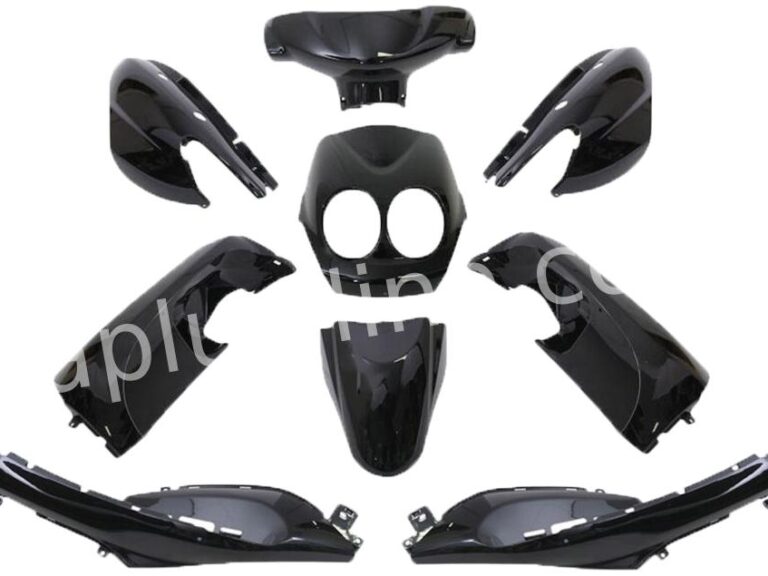 PLAATSET APLUS PASSEND OP YAMAHA NEO'S 9 DELIG MAT ZWART