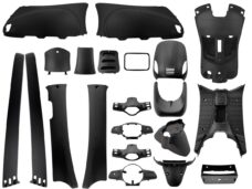 JUEGO DE PLATOS APLUS LOOK A LIKE LX/S NEGRO MATE 19 PIEZAS