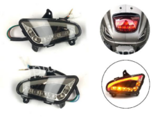RAW LED KNIPPERLICHT ACHTERZIJDE LINKS + RECHTS LOOK A LIKE LX/S ( E KEUR)