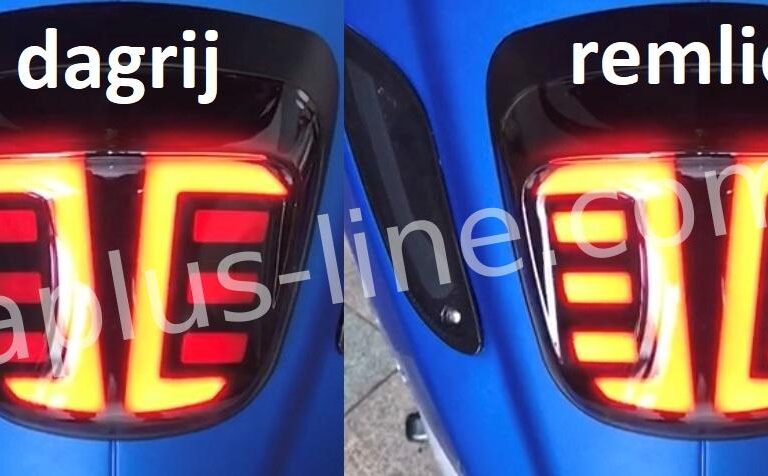ACHTERLICHT APLUS LED/TUBE PASSEND OP SPRINT / PRIMAVERA E4/E5 SMOKE