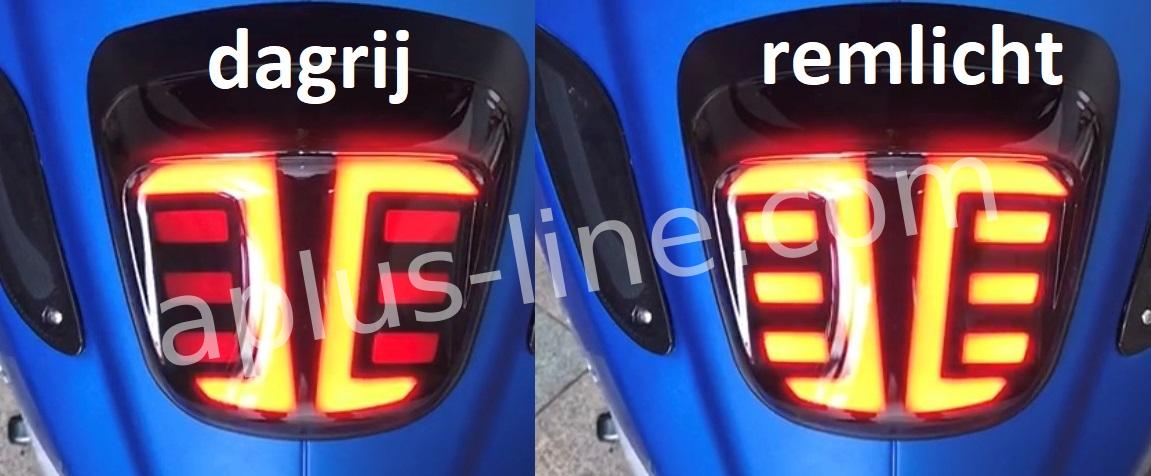 ACHTERLICHT APLUS LED/TUBE PASSEND OP SPRINT / PRIMAVERA E4/E5 SMOKE