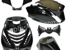 PLAATSET APLUS PASSEND OP PIAGGIO ZIP SP 5 DELIG - GLANS ZWART