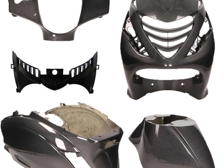 PLAATSET APLUS PASSEND OP PIAGGIO ZIP SP 5 DELIG PSYCHEDELIC ZWART/GRIJS