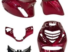 PLAATSET APLUS PASSEND OP PIAGGIO ZIP SP 5 DELIG CANDY RED