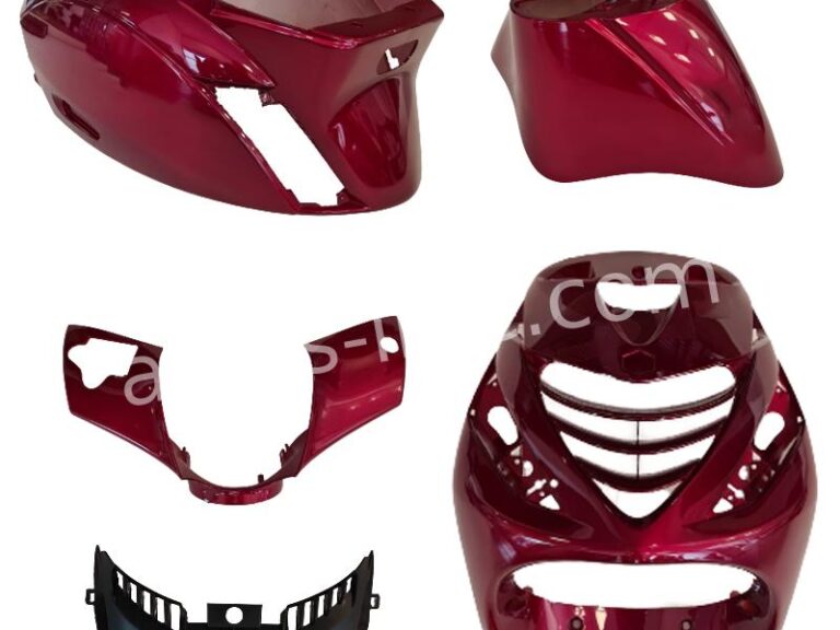 PLAATSET APLUS PASSEND OP PIAGGIO ZIP SP 5 DELIG CANDY RED