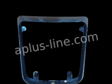 Feu arrière APLUS pour Vespa GTS - Carbone