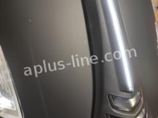 APLUS VOORSCHERM / CLAXON NEUS PASSEND OP VESPA GTS 2019>+ MAT ZWART + LED BAR (OP=OP)