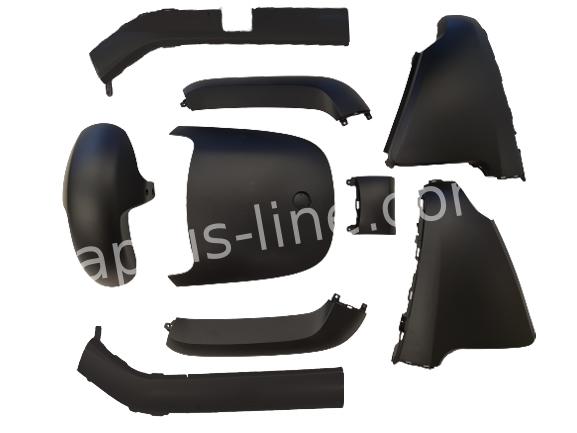 PLAATSET APLUS PASSEND OP SEGWAY E-110 / E-125 9-DELIG MAT ZWART