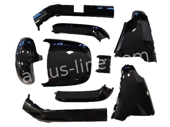 PLAATSET APLUS PASSEND OP SEGWAY E-110 / E-125 9-DELIG GLANS ZWART