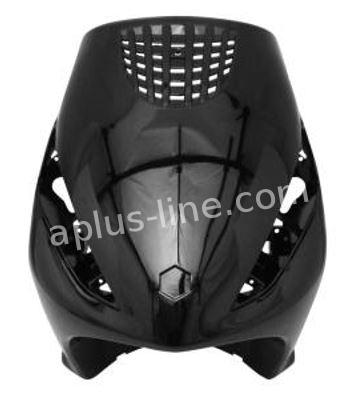 FRONT COVER APLUS PASSEND OP PIAGGIO ZIP MODEL ORIG - GLANS ZWART
