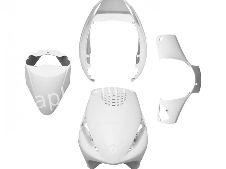 PLAATSET APLUS ZIP MODEL ORIGINEEL VOORKAP 4-DELIG - GLANS WIT