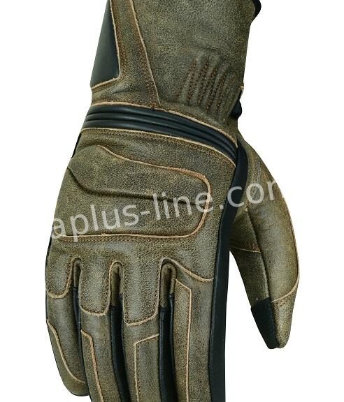 HANDSCHOEN ALPHA STYLING RETRO BROWN LEATHER - XL