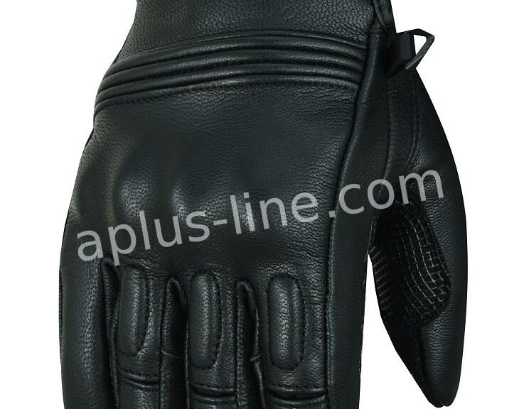 HANDSCHOEN ALPHA STYLING STYLO BLACK LEATHER - XXL