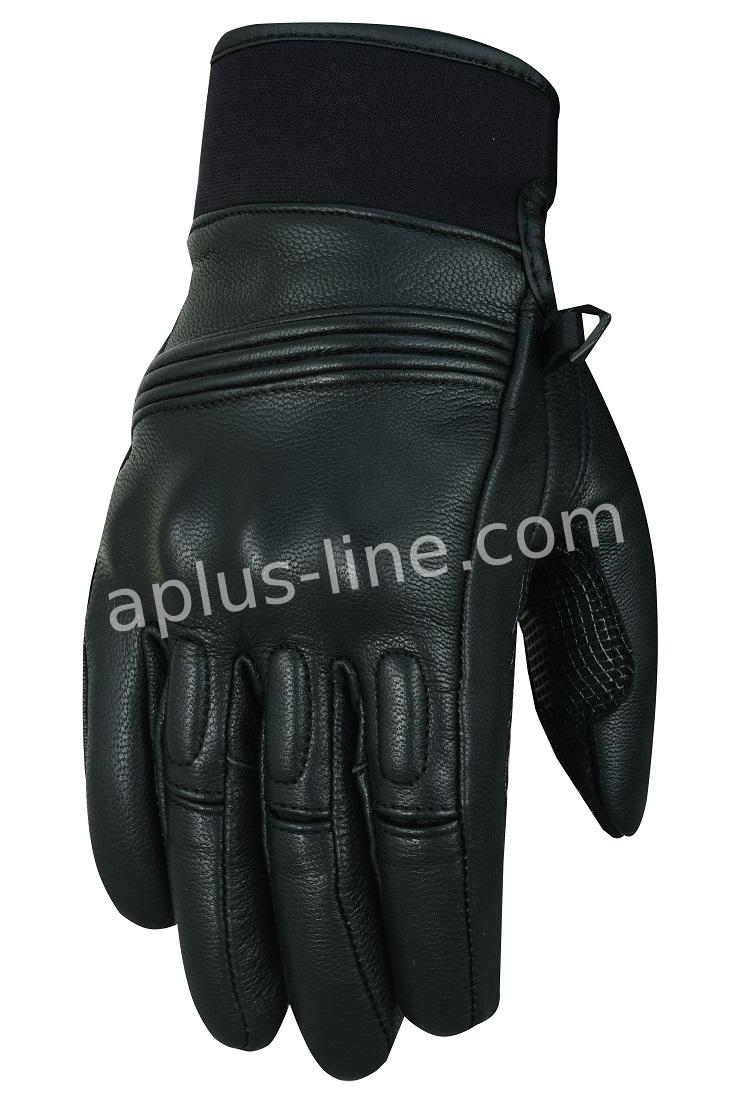 HANDSCHOEN ALPHA STYLING STYLO BLACK LEATHER - XXL