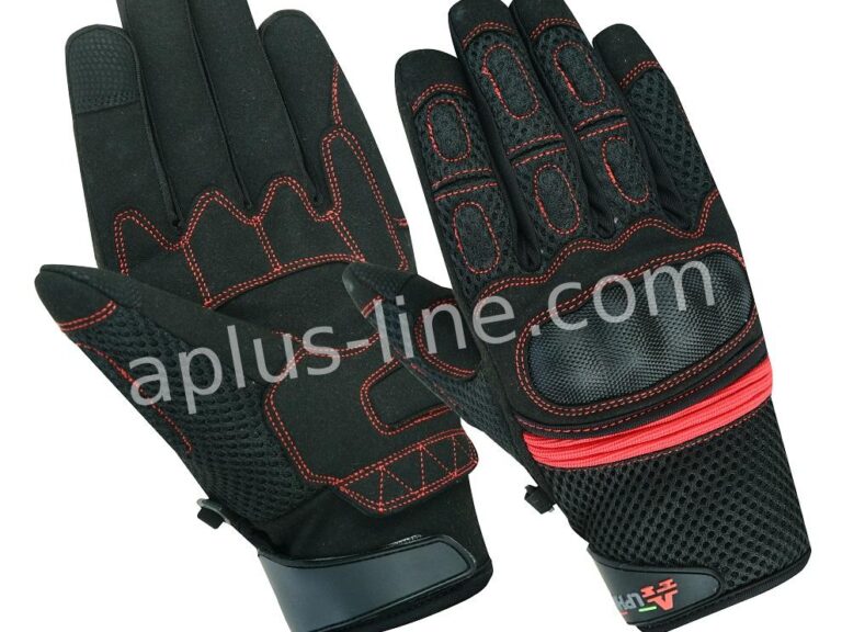 HANDSCHOEN ALPHA STYLING CITTA ZWART/ROOD - XL (NETTO PRIJS)