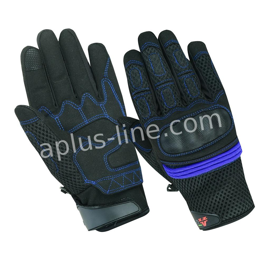 HANDSCHOEN ALPHA STYLING CITTA ZWART/BLAUW - L (NETTO PRIJS)