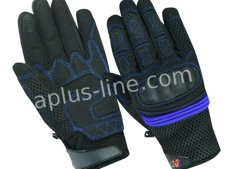 HANDSCHOEN ALPHA STYLING CITTA ZWART/BLAUW - XL (NETTO PRIJS)