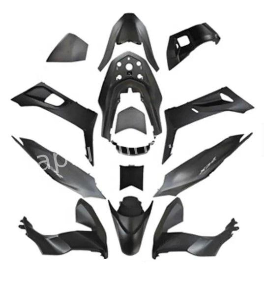 PLAATSET APLUS PASSEND OP HONDA PCX 125 '21> 14DELIG - MAT ZWART