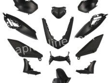 PLAATSET APLUS PASSEND OP YAMAHA NMAX 21'> 12-DELIG - MAT ZWART