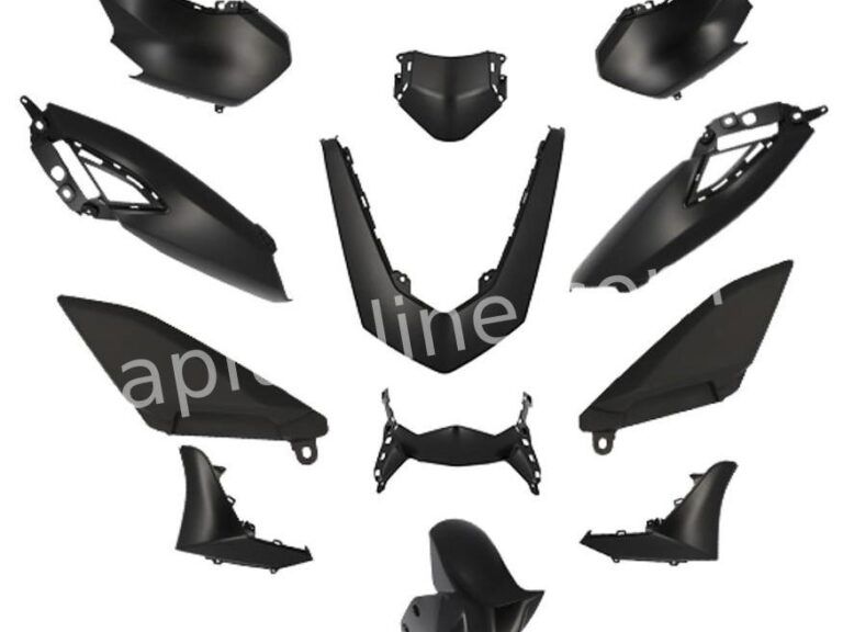 PLAATSET APLUS PASSEND OP YAMAHA NMAX 21'> 12-DELIG - MAT ZWART