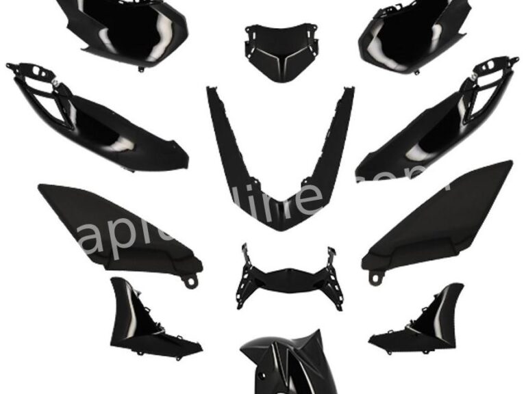 PLAATSET APLUS PASSEND OP YAMAHA NMAX 21'> 12-DELIG - GLANS ZWART