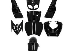 APLUS PLATE SET FITTING STUNT V2 REPLICA ORIGINAL SHINY BLACK