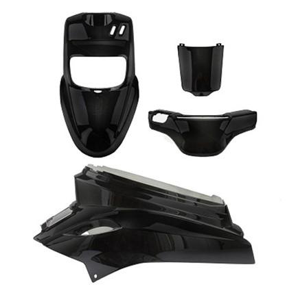 PLAATSET APLUS PASSEND OP BOOSTER 2004-2007 12INCH 4 DELIG GLANS ZWART