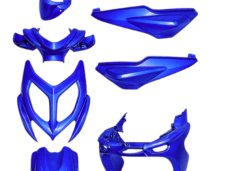 PLAATSET APLUS PASSEND OP YAMAHA AEROX 2013-2018 - 7 DELIG BLAUW