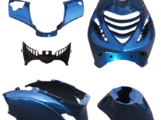 ENSEMBLE D'ASSISES APLUS COMPATIBLE AVEC PIAGGIO ZIP SP 5 PIÈCES - BLEU DIAMANT MÉTALLISÉ (PRIX NET)