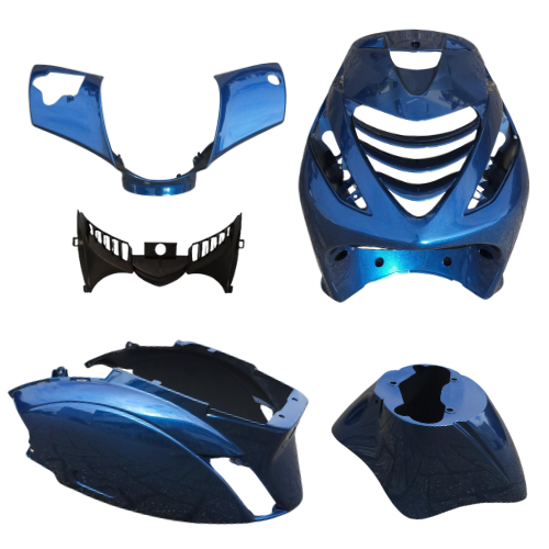 PLAATSET APLUS PASSEND OP PIAGGIO ZIP SP 5 DELIG - DIAMOND BLUE METALLIC (NETTO PRIJS)